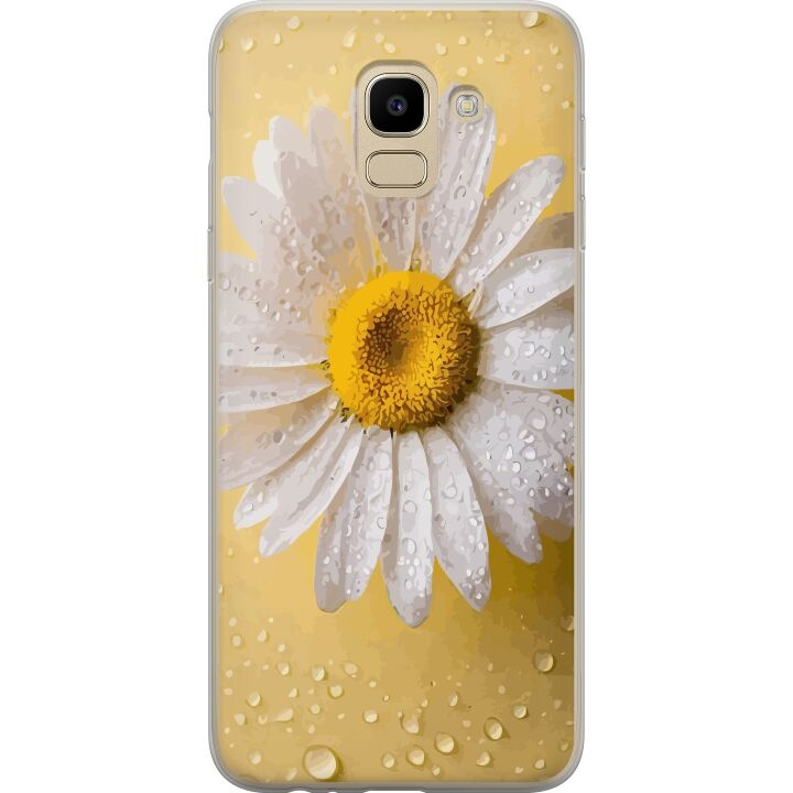 Mobiele hoes voor Samsung Galaxy J6 met Porseleinbloem ontwerp in de groep SMARTPHONE & TABLETS / Mobielbescherming / Samsung bij TP E-commerce Nordic AB (A60470)