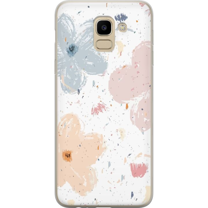 Mobiele hoes voor Samsung Galaxy J6 met Bloemen ontwerp in de groep SMARTPHONE & TABLETS / Mobielbescherming / Samsung bij TP E-commerce Nordic AB (A60482)