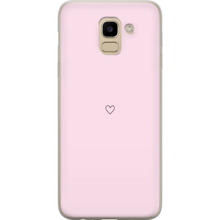 Mobiele hoes voor Samsung Galaxy J6 met Hart ontwerp in de groep SMARTPHONE & TABLETS / Mobielbescherming / Samsung bij TP E-commerce Nordic AB (A60489)