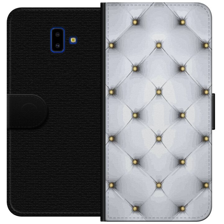 Portemonnee-hoesje voor Samsung Galaxy J6+ met Luxe ontwerp in de groep SMARTPHONE & TABLETS / Mobielbescherming / Samsung bij TP E-commerce Nordic AB (A60511)