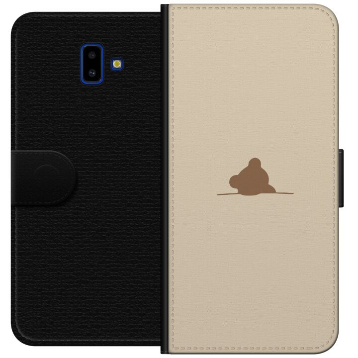 Portemonnee-hoesje voor Samsung Galaxy J6+ met Nalle ontwerp in de groep SMARTPHONE & TABLETS / Mobielbescherming / Samsung bij TP E-commerce Nordic AB (A60517)