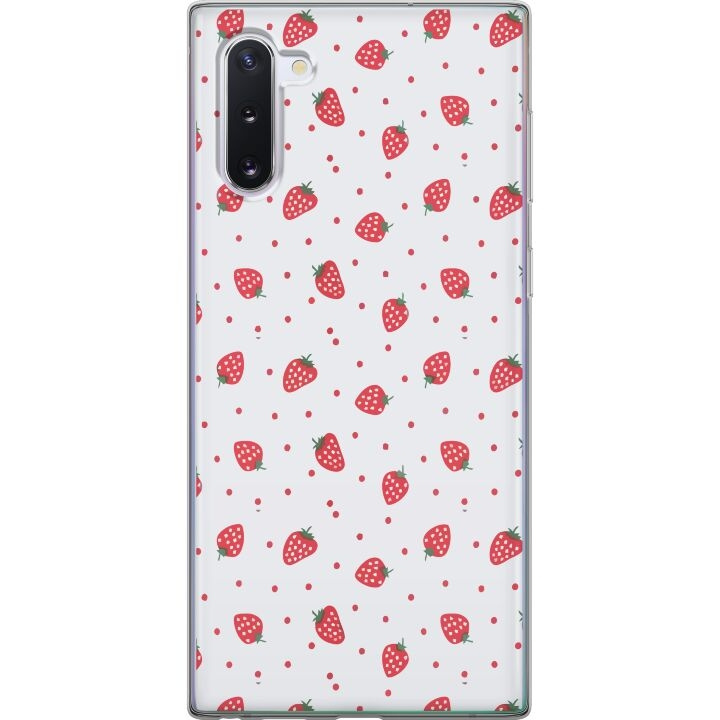 Mobiele hoes voor Samsung Galaxy Note10 met Aardbeien ontwerp in de groep SMARTPHONE & TABLETS / Mobielbescherming / Samsung bij TP E-commerce Nordic AB (A60541)