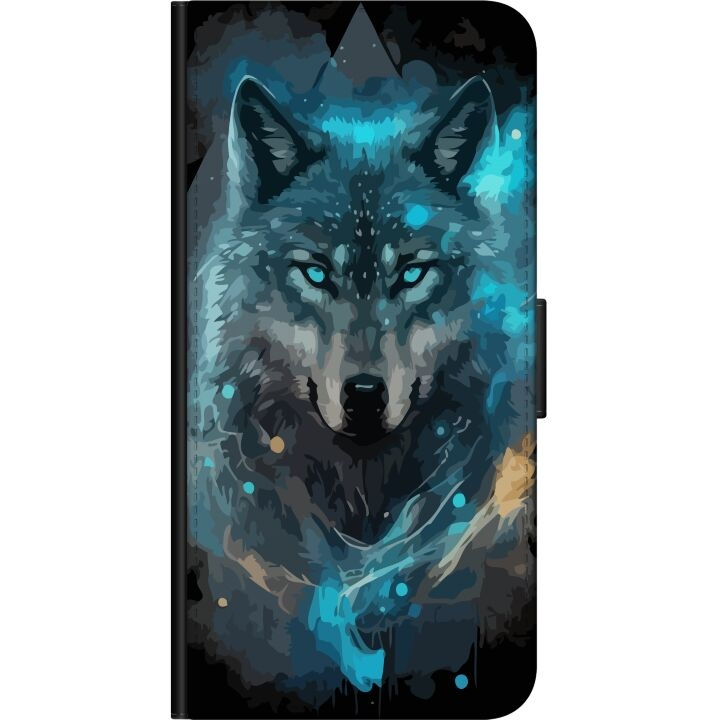 Portemonnee-hoesje voor Samsung Galaxy Note10 Lite met Wolf ontwerp in de groep SMARTPHONE & TABLETS / Mobielbescherming / Samsung bij TP E-commerce Nordic AB (A60556)