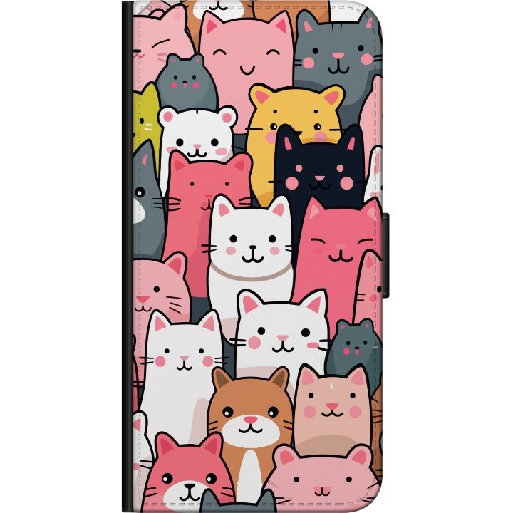 Portemonnee-hoesje voor Samsung Galaxy Note10 Lite met Kattenpatroon ontwerp in de groep SMARTPHONE & TABLETS / Mobielbescherming / Samsung bij TP E-commerce Nordic AB (A60559)