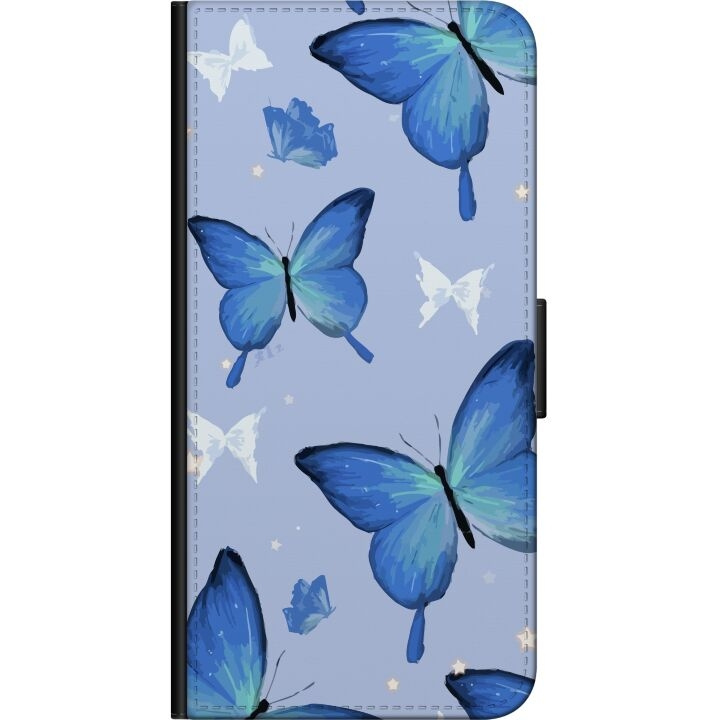 Portemonnee-hoesje voor Samsung Galaxy Note10 Lite met Blauwe vlinders ontwerp in de groep SMARTPHONE & TABLETS / Mobielbescherming / Samsung bij TP E-commerce Nordic AB (A60567)