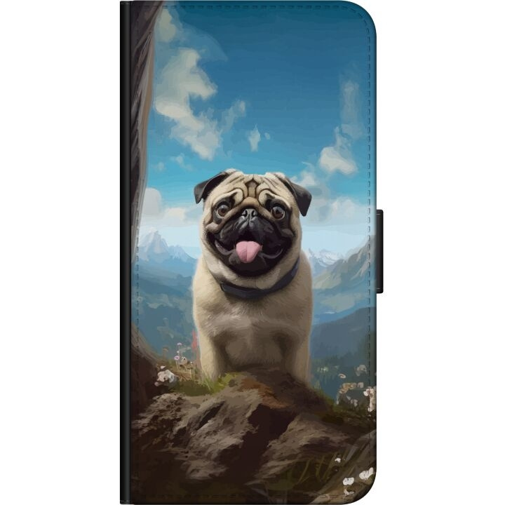 Portemonnee-hoesje voor Samsung Galaxy Note10 Lite met Blije Hond ontwerp in de groep SMARTPHONE & TABLETS / Mobielbescherming / Samsung bij TP E-commerce Nordic AB (A60569)