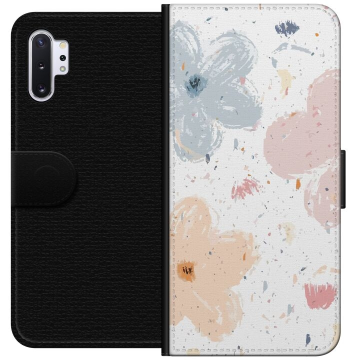 Portemonnee-hoesje voor Samsung Galaxy Note10+ met Bloemen ontwerp in de groep SMARTPHONE & TABLETS / Mobielbescherming / Samsung bij TP E-commerce Nordic AB (A60590)