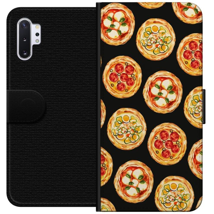 Portemonnee-hoesje voor Samsung Galaxy Note10+ met Pizza ontwerp in de groep SMARTPHONE & TABLETS / Mobielbescherming / Samsung bij TP E-commerce Nordic AB (A60591)