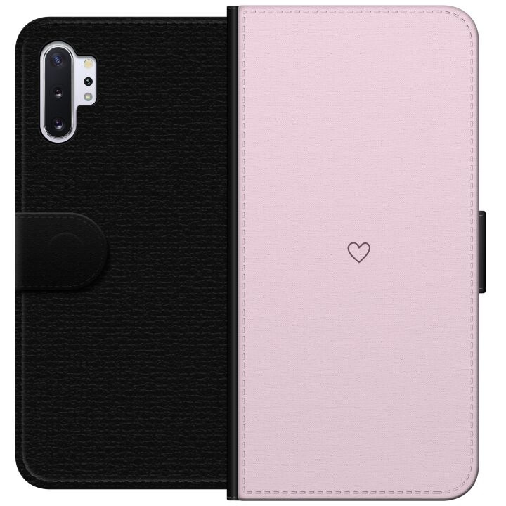 Portemonnee-hoesje voor Samsung Galaxy Note10+ met Hart ontwerp in de groep SMARTPHONE & TABLETS / Mobielbescherming / Samsung bij TP E-commerce Nordic AB (A60597)