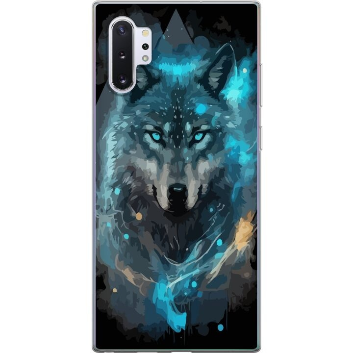 Mobiele hoes voor Samsung Galaxy Note10+ met Wolf ontwerp in de groep SMARTPHONE & TABLETS / Mobielbescherming / Samsung bij TP E-commerce Nordic AB (A60610)