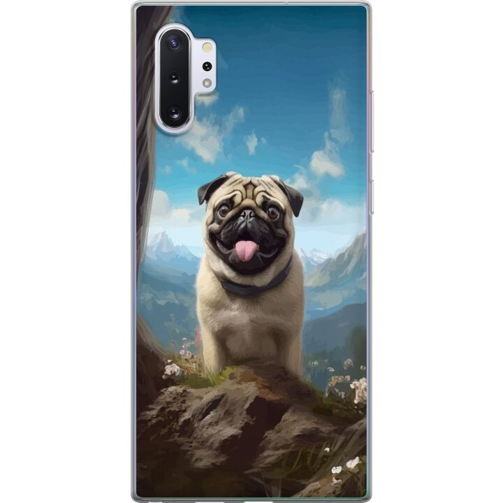 Mobiele hoes voor Samsung Galaxy Note10+ met Blije Hond ontwerp in de groep SMARTPHONE & TABLETS / Mobielbescherming / Samsung bij TP E-commerce Nordic AB (A60623)