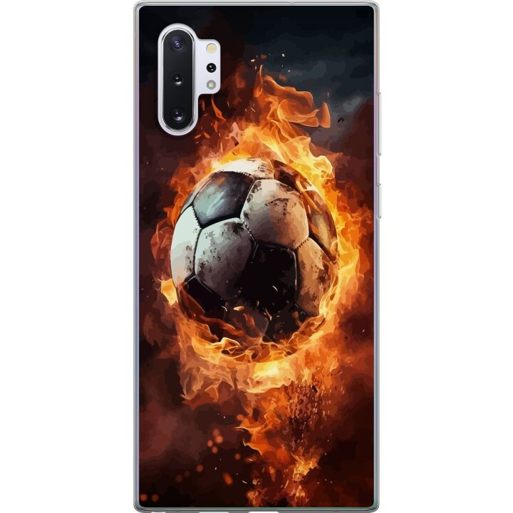 Mobiele hoes voor Samsung Galaxy Note10+ met Voetbal ontwerp in de groep SMARTPHONE & TABLETS / Mobielbescherming / Samsung bij TP E-commerce Nordic AB (A60626)