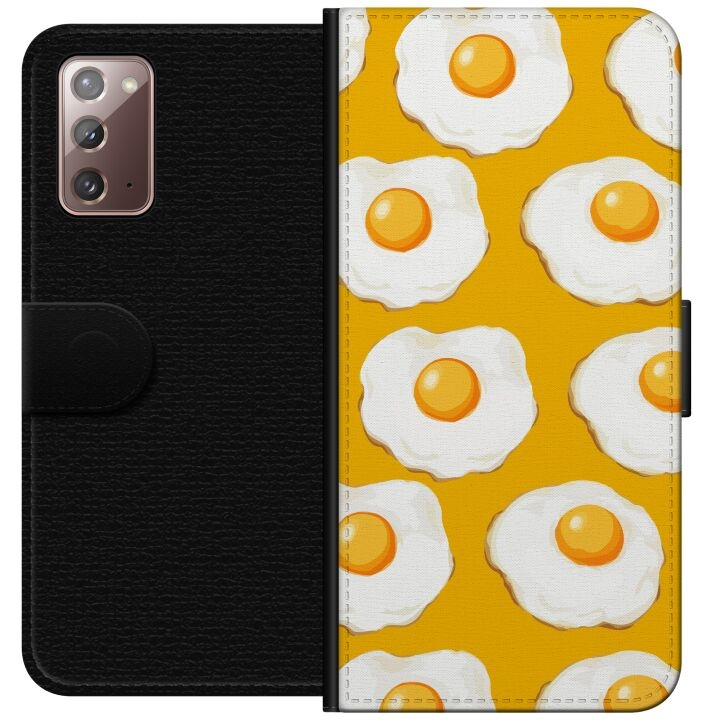 Portemonnee-hoesje voor Samsung Galaxy Note20 met Gebakken ei ontwerp in de groep SMARTPHONE & TABLETS / Mobielbescherming / Samsung bij TP E-commerce Nordic AB (A60634)