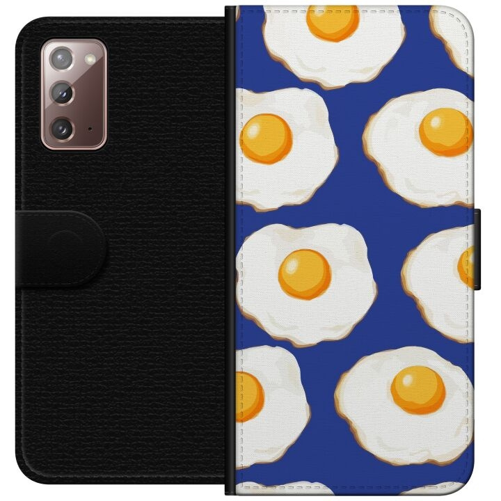 Portemonnee-hoesje voor Samsung Galaxy Note20 met Gebakken eieren ontwerp in de groep SMARTPHONE & TABLETS / Mobielbescherming / Samsung bij TP E-commerce Nordic AB (A60638)