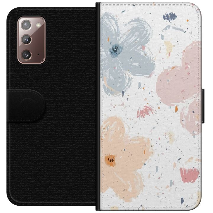 Portemonnee-hoesje voor Samsung Galaxy Note20 met Bloemen ontwerp in de groep SMARTPHONE & TABLETS / Mobielbescherming / Samsung bij TP E-commerce Nordic AB (A60644)