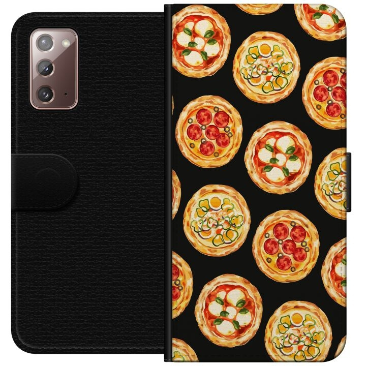 Portemonnee-hoesje voor Samsung Galaxy Note20 met Pizza ontwerp in de groep SMARTPHONE & TABLETS / Mobielbescherming / Samsung bij TP E-commerce Nordic AB (A60645)