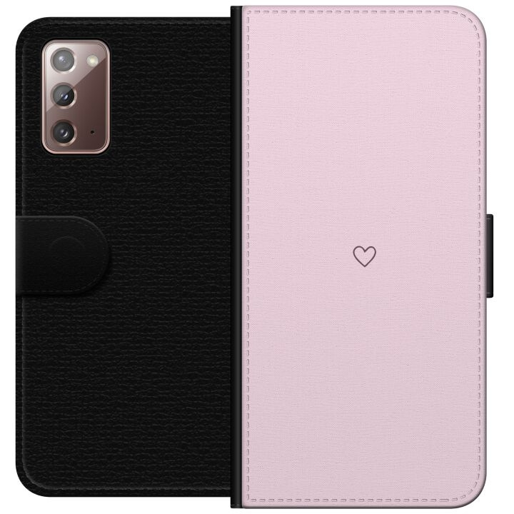 Portemonnee-hoesje voor Samsung Galaxy Note20 met Hart ontwerp in de groep SMARTPHONE & TABLETS / Mobielbescherming / Samsung bij TP E-commerce Nordic AB (A60651)