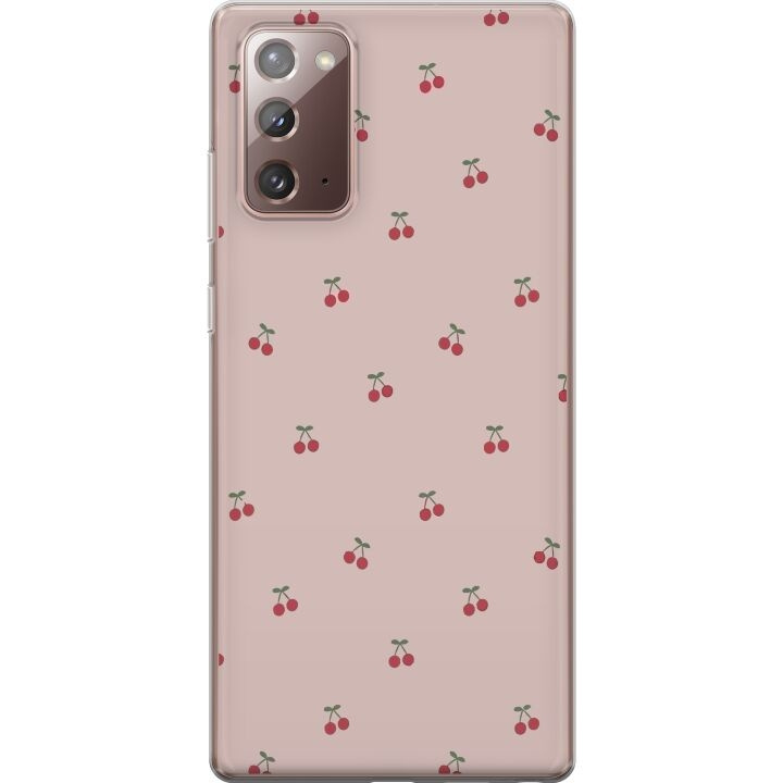 Mobiele hoes voor Samsung Galaxy Note20 met Kersen ontwerp in de groep SMARTPHONE & TABLETS / Mobielbescherming / Samsung bij TP E-commerce Nordic AB (A60666)