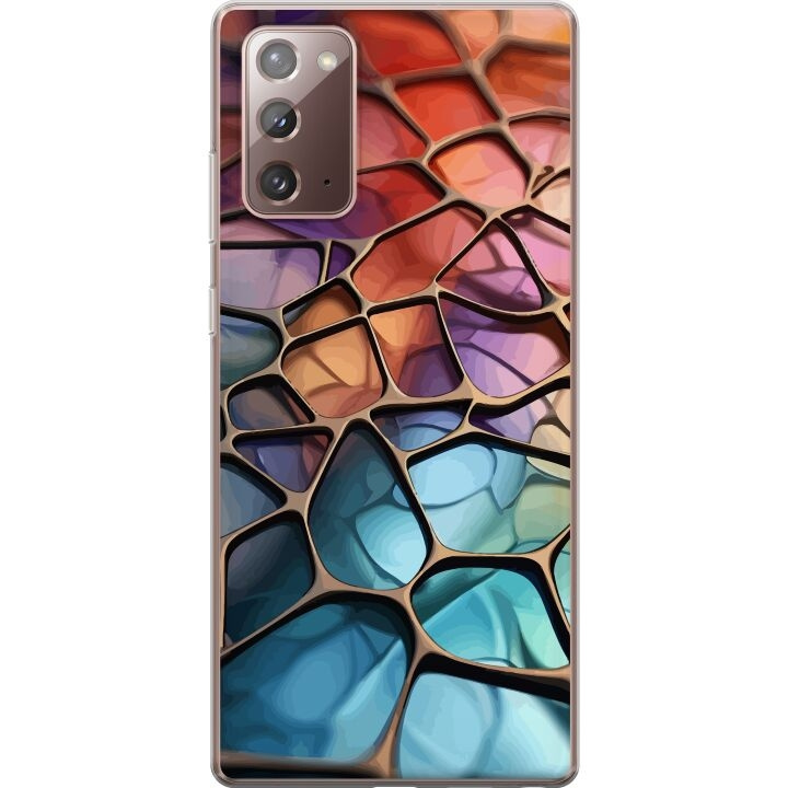 Mobiele hoes voor Samsung Galaxy Note20 met Metallic patroon ontwerp in de groep SMARTPHONE & TABLETS / Mobielbescherming / Samsung bij TP E-commerce Nordic AB (A60669)