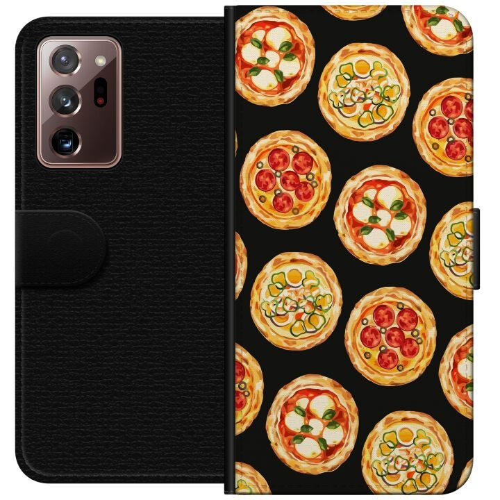 Portemonnee-hoesje voor Samsung Galaxy Note20 Ultra met Pizza ontwerp in de groep SMARTPHONE & TABLETS / Mobielbescherming / Samsung bij TP E-commerce Nordic AB (A60699)