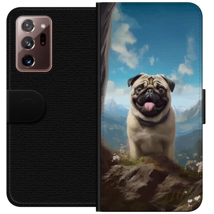 Portemonnee-hoesje voor Samsung Galaxy Note20 Ultra met Blije Hond ontwerp in de groep SMARTPHONE & TABLETS / Mobielbescherming / Samsung bij TP E-commerce Nordic AB (A60704)