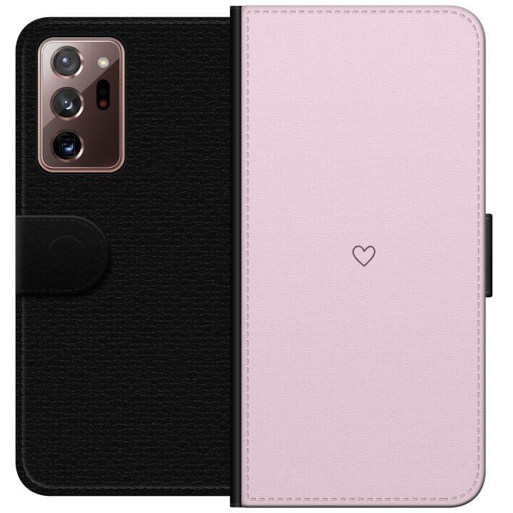 Portemonnee-hoesje voor Samsung Galaxy Note20 Ultra met Hart ontwerp in de groep SMARTPHONE & TABLETS / Mobielbescherming / Samsung bij TP E-commerce Nordic AB (A60705)