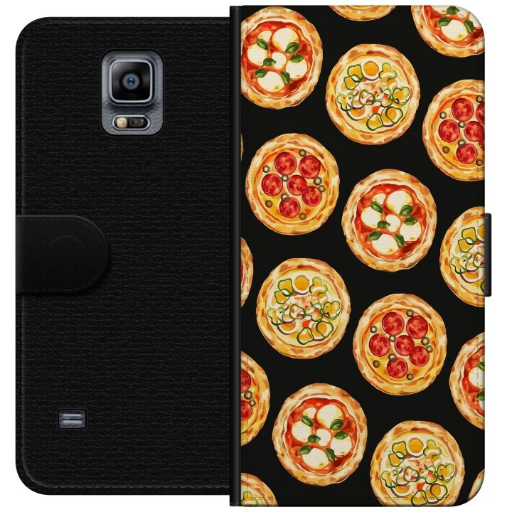 Portemonnee-hoesje voor Samsung Galaxy Note 4 met Pizza ontwerp in de groep SMARTPHONE & TABLETS / Mobielbescherming / Samsung bij TP E-commerce Nordic AB (A60753)