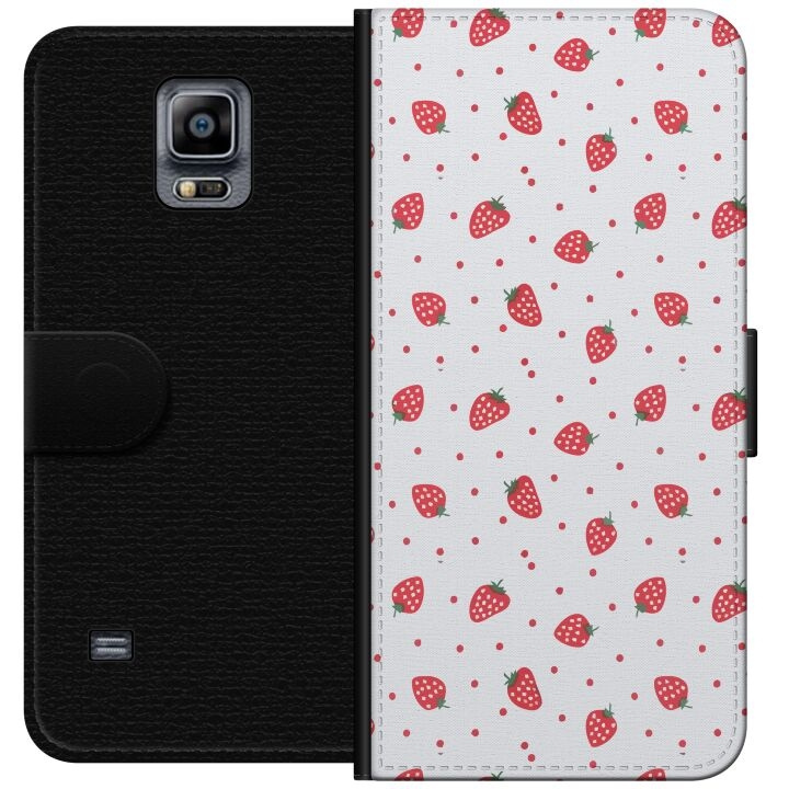 Portemonnee-hoesje voor Samsung Galaxy Note 4 met Aardbeien ontwerp in de groep SMARTPHONE & TABLETS / Mobielbescherming / Samsung bij TP E-commerce Nordic AB (A60757)