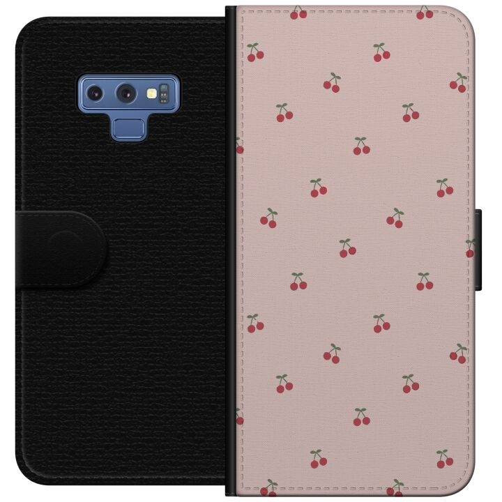 Portemonnee-hoesje voor Samsung Galaxy Note9 met Kersen ontwerp in de groep SMARTPHONE & TABLETS / Mobielbescherming / Samsung bij TP E-commerce Nordic AB (A60774)