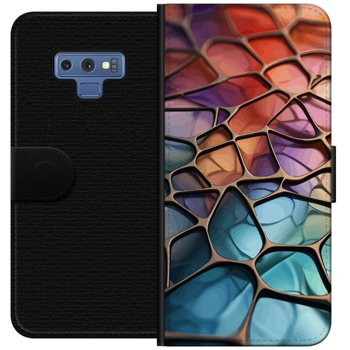 Portemonnee-hoesje voor Samsung Galaxy Note9 met Metallic patroon ontwerp in de groep SMARTPHONE & TABLETS / Mobielbescherming / Samsung bij TP E-commerce Nordic AB (A60777)