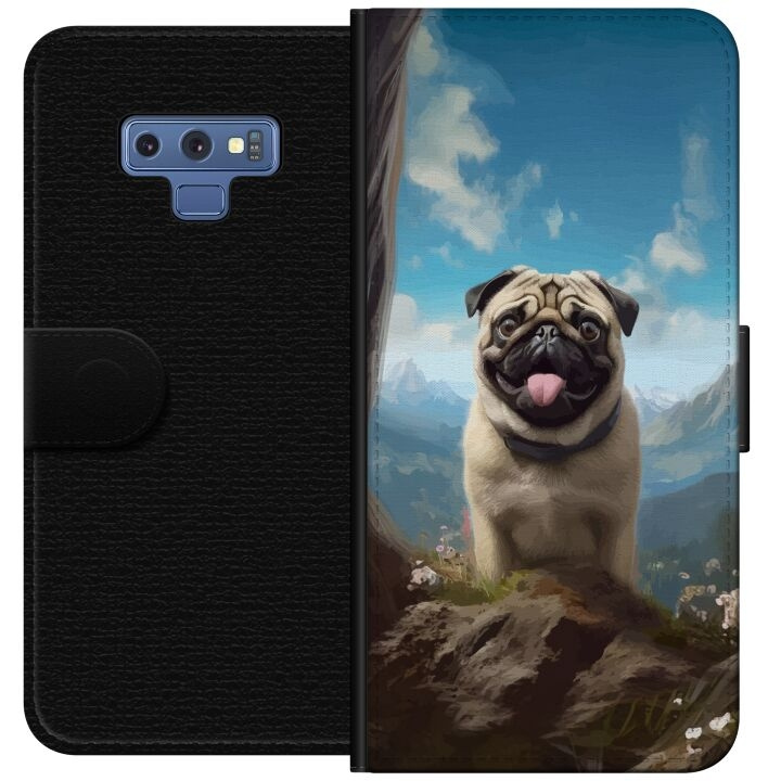 Portemonnee-hoesje voor Samsung Galaxy Note9 met Blije Hond ontwerp in de groep SMARTPHONE & TABLETS / Mobielbescherming / Samsung bij TP E-commerce Nordic AB (A60785)