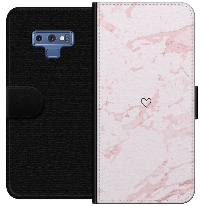 Portemonnee-hoesje voor Samsung Galaxy Note9 met Roze Hart ontwerp in de groep SMARTPHONE & TABLETS / Mobielbescherming / Samsung bij TP E-commerce Nordic AB (A60790)