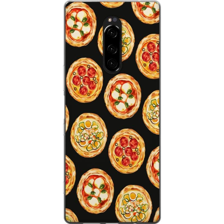 Mobiele hoes voor Sony Xperia 1 met Pizza ontwerp in de groep SMARTPHONE & TABLETS / Mobielbescherming / Sony bij TP E-commerce Nordic AB (A60807)