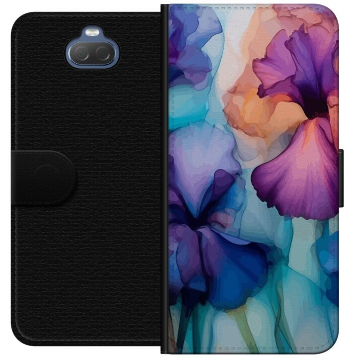 Portemonnee-hoesje voor Sony Xperia 10 met Magische bloemen ontwerp in de groep SMARTPHONE & TABLETS / Mobielbescherming / Sony bij TP E-commerce Nordic AB (A60824)