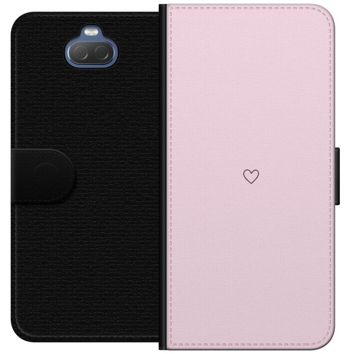 Portemonnee-hoesje voor Sony Xperia 10 met Hart ontwerp in de groep SMARTPHONE & TABLETS / Mobielbescherming / Sony bij TP E-commerce Nordic AB (A60840)