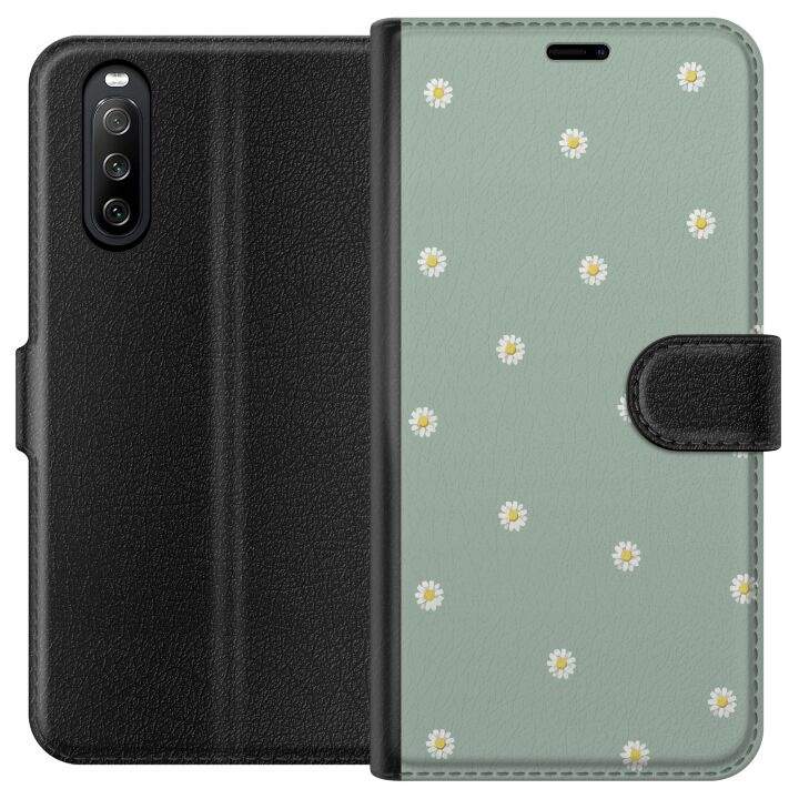 Portemonnee-hoesje voor Sony Xperia 10 III met Priesterkragen ontwerp in de groep SMARTPHONE & TABLETS / Mobielbescherming / Sony bij TP E-commerce Nordic AB (A60906)