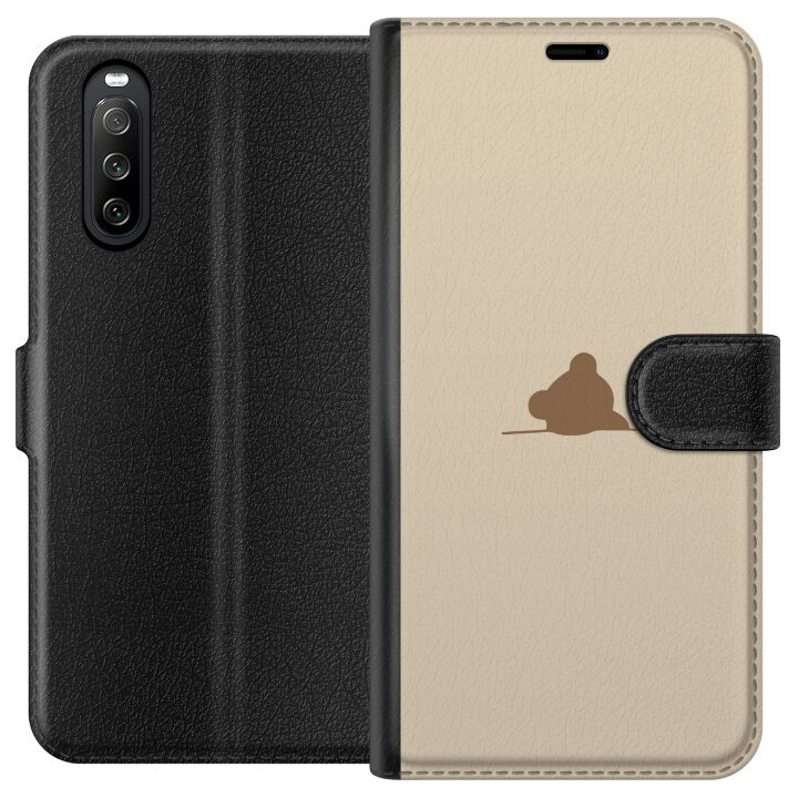 Portemonnee-hoesje voor Sony Xperia 10 III met Nalle ontwerp in de groep SMARTPHONE & TABLETS / Mobielbescherming / Sony bij TP E-commerce Nordic AB (A60922)