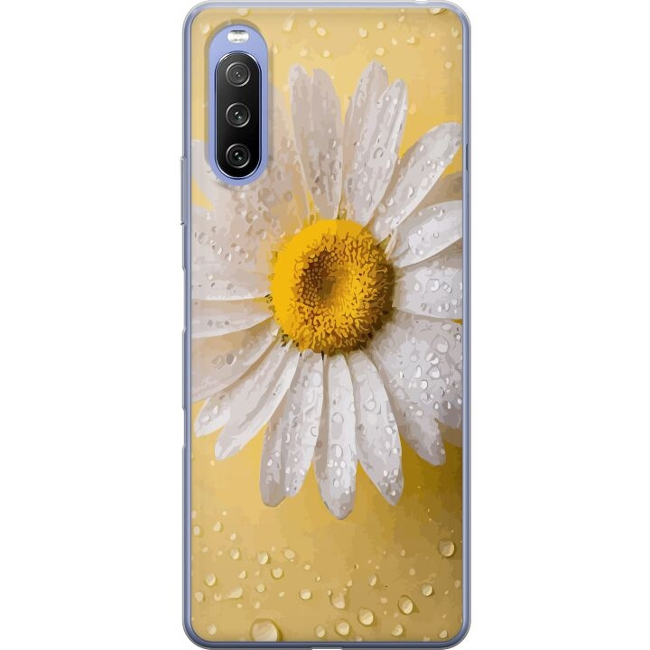 Mobiele hoes voor Sony Xperia 10 III met Porseleinbloem ontwerp in de groep SMARTPHONE & TABLETS / Mobielbescherming / Sony bij TP E-commerce Nordic AB (A60929)