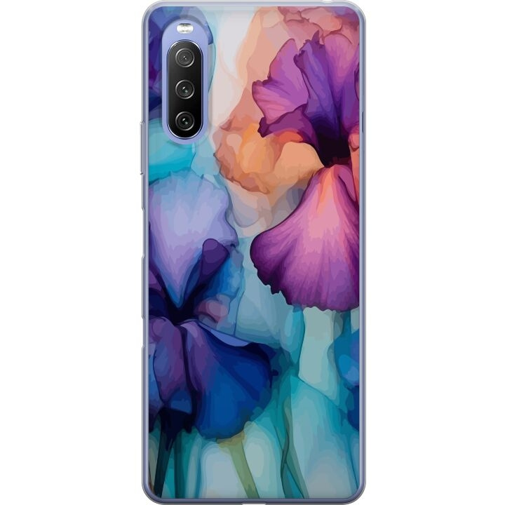 Mobiele hoes voor Sony Xperia 10 III met Magische bloemen ontwerp in de groep SMARTPHONE & TABLETS / Mobielbescherming / Sony bij TP E-commerce Nordic AB (A60932)