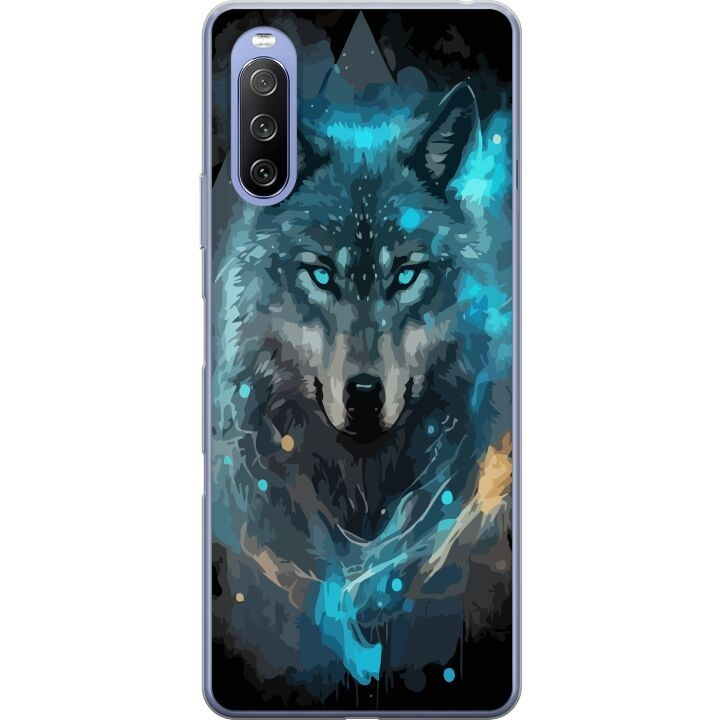 Mobiele hoes voor Sony Xperia 10 III met Wolf ontwerp in de groep SMARTPHONE & TABLETS / Mobielbescherming / Sony bij TP E-commerce Nordic AB (A60934)