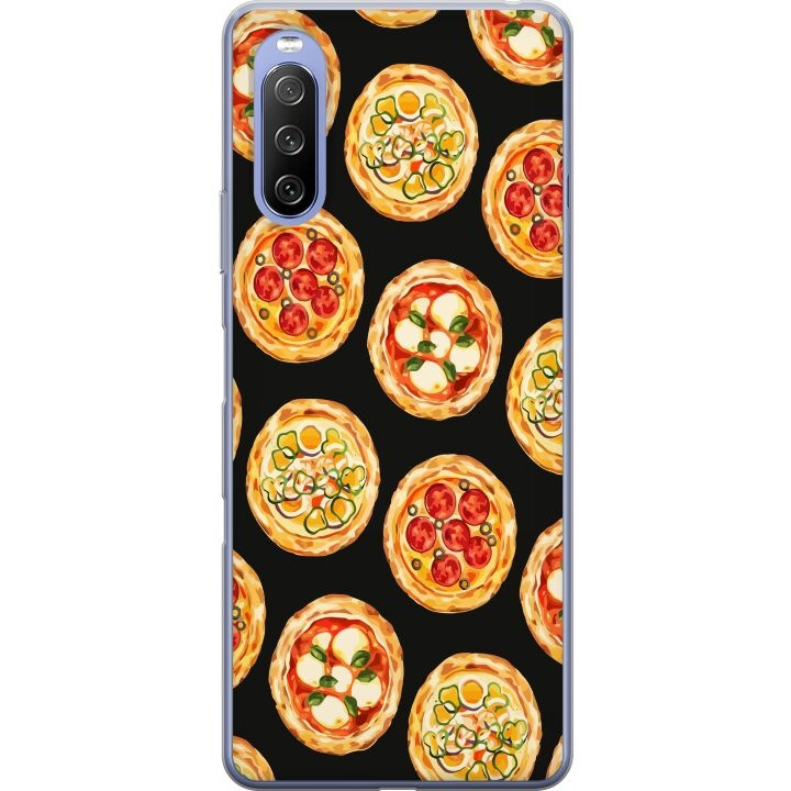 Mobiele hoes voor Sony Xperia 10 III met Pizza ontwerp in de groep SMARTPHONE & TABLETS / Mobielbescherming / Sony bij TP E-commerce Nordic AB (A60942)