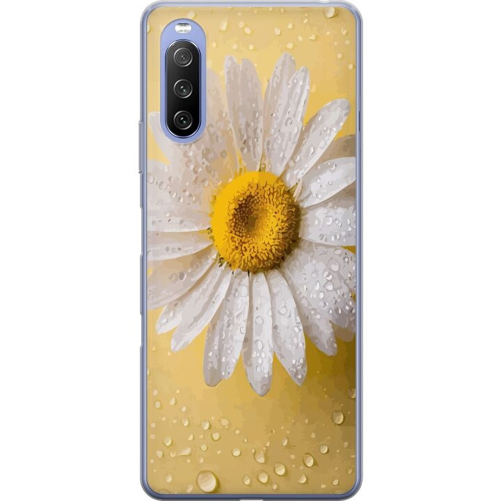 Mobiele hoes voor Sony Xperia 10 III Lite met Porseleinbloem ontwerp in de groep SMARTPHONE & TABLETS / Mobielbescherming / Sony bij TP E-commerce Nordic AB (A60956)