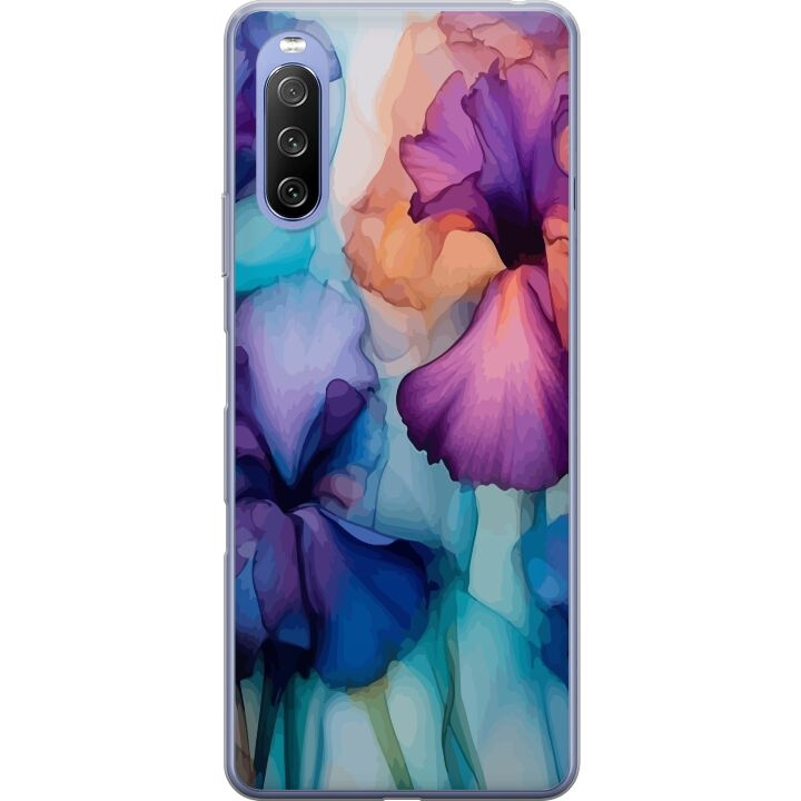 Mobiele hoes voor Sony Xperia 10 III Lite met Magische bloemen ontwerp in de groep SMARTPHONE & TABLETS / Mobielbescherming / Sony bij TP E-commerce Nordic AB (A60959)