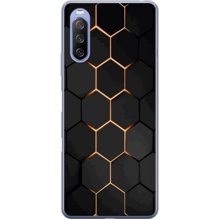 Mobiele hoes voor Sony Xperia 10 III Lite met Luxe Patroon ontwerp in de groep SMARTPHONE & TABLETS / Mobielbescherming / Sony bij TP E-commerce Nordic AB (A60981)