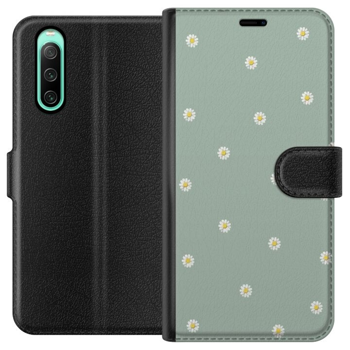 Portemonnee-hoesje voor Sony Xperia 10 IV met Priesterkragen ontwerp in de groep SMARTPHONE & TABLETS / Mobielbescherming / Sony bij TP E-commerce Nordic AB (A60987)