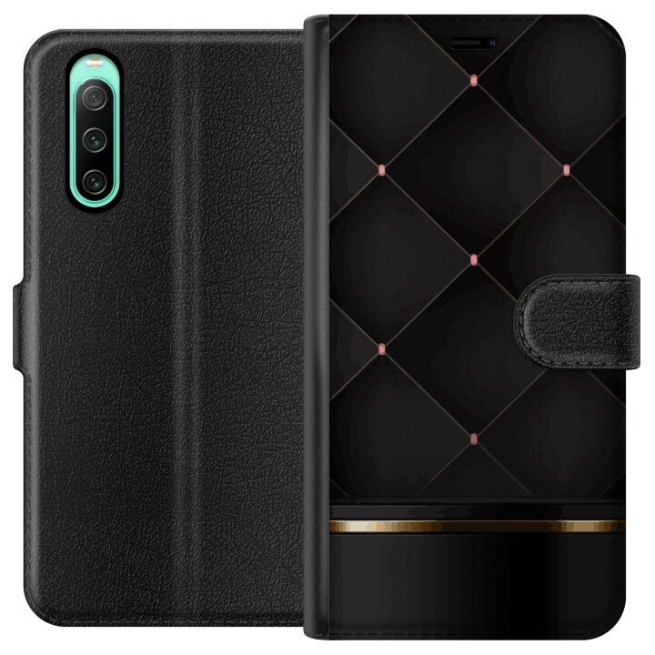 Portemonnee-hoesje voor Sony Xperia 10 IV met Luxe lijn ontwerp in de groep SMARTPHONE & TABLETS / Mobielbescherming / Sony bij TP E-commerce Nordic AB (A60998)