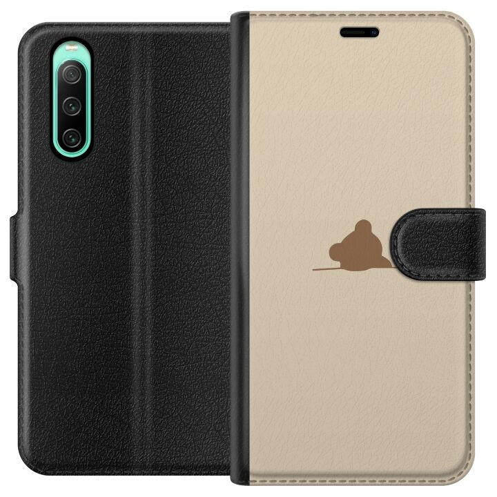 Portemonnee-hoesje voor Sony Xperia 10 IV met Nalle ontwerp in de groep SMARTPHONE & TABLETS / Mobielbescherming / Sony bij TP E-commerce Nordic AB (A61003)