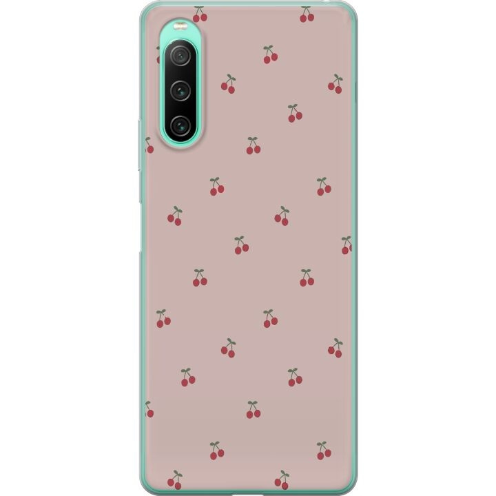 Mobiele hoes voor Sony Xperia 10 IV met Kersen ontwerp in de groep SMARTPHONE & TABLETS / Mobielbescherming / Sony bij TP E-commerce Nordic AB (A61017)