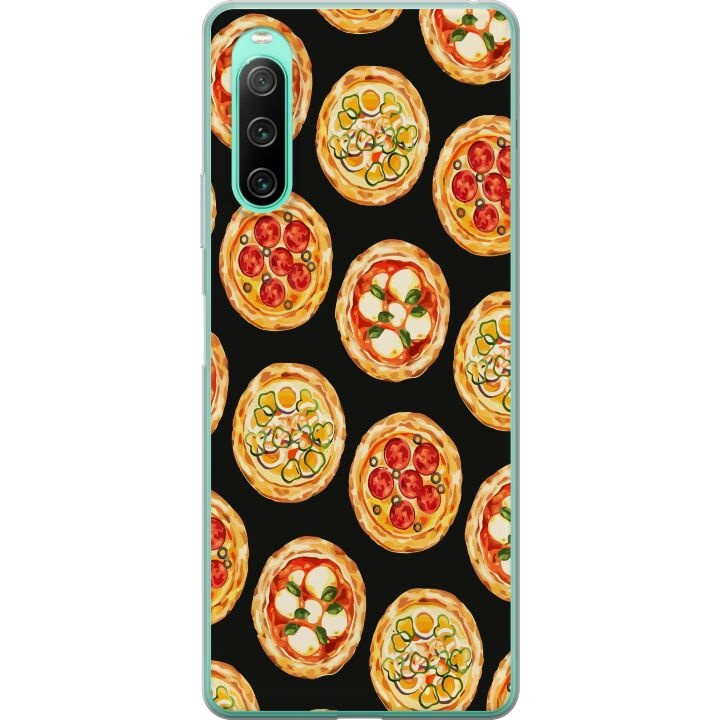 Mobiele hoes voor Sony Xperia 10 IV met Pizza ontwerp in de groep SMARTPHONE & TABLETS / Mobielbescherming / Sony bij TP E-commerce Nordic AB (A61023)