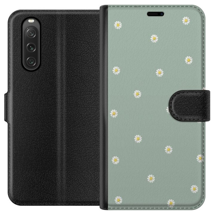 Portemonnee-hoesje voor Sony Xperia 10 V met Priesterkragen ontwerp in de groep SMARTPHONE & TABLETS / Mobielbescherming / Sony bij TP E-commerce Nordic AB (A61041)